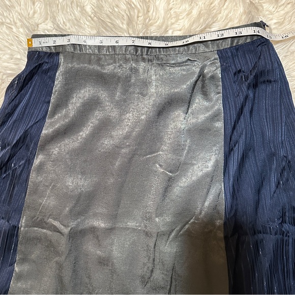 Mystree | NWT Color Block Bohemian Renaissance Maxi Quarter Half Circle Skirt - Picture 11 of 14